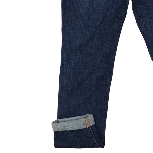 Else Jeans Womens 25 Cropped Rolled Hem Dark Wash Denim Blue - Picture 12 of 13